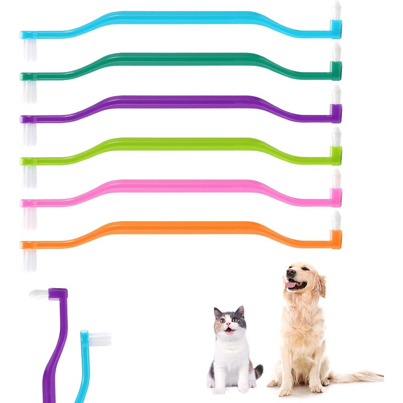 2 pusės šuns dantų šepetėlis